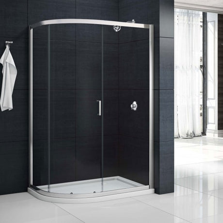 Merlyn Mbox 1200mm x 900mm Single Offset Quadrant Shower Enclosure - 6mm Glass - MB1Q1290