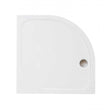 Merlyn MStone 800mm x 800mm Stone Resin Quadrant Shower Tray with Waste - White - D80Q