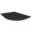 Merlyn TrueStone 1200mm x 900mm RH Offset Quadrant Shower Tray with Waste - Pure Black - T129HBR