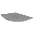 Merlyn TrueStone 1000mm x 800mm Right Handed Offset Quadrant Shower Tray with Waste - Fossil Grey - T108HFR