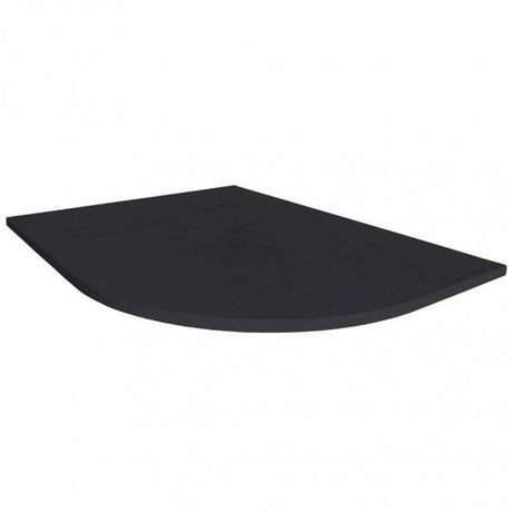 Merlyn TrueStone 1000mm x 800mm Right Handed Offset Quadrant Shower Tray with Waste - Slate Black - T108HGR