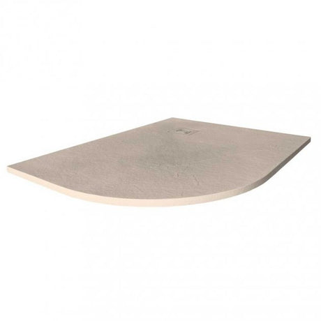Merlyn TrueStone 1200mm x 900mm LH Offset Quadrant Shower Tray with Waste - Sandstone - T129HSL