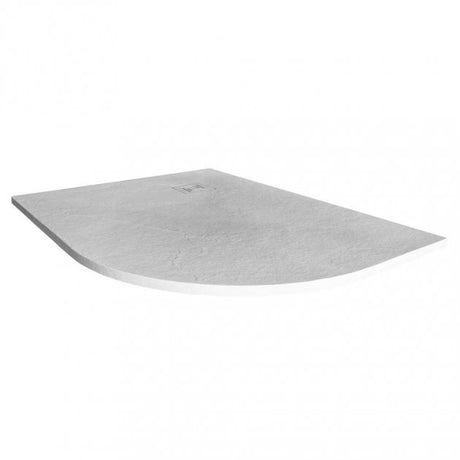 Merlyn TrueStone 1000mm x 800mm Right Handed Offset Quadrant Shower Tray with Waste - White - T108HWR