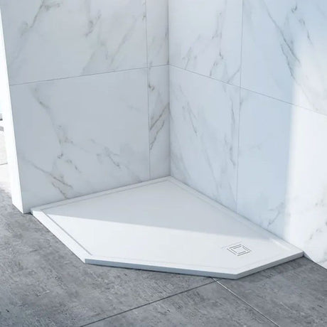 Merlyn Arysto Ten Pentangle 900 x 900mm Shower Tray - Matt White - T90PW