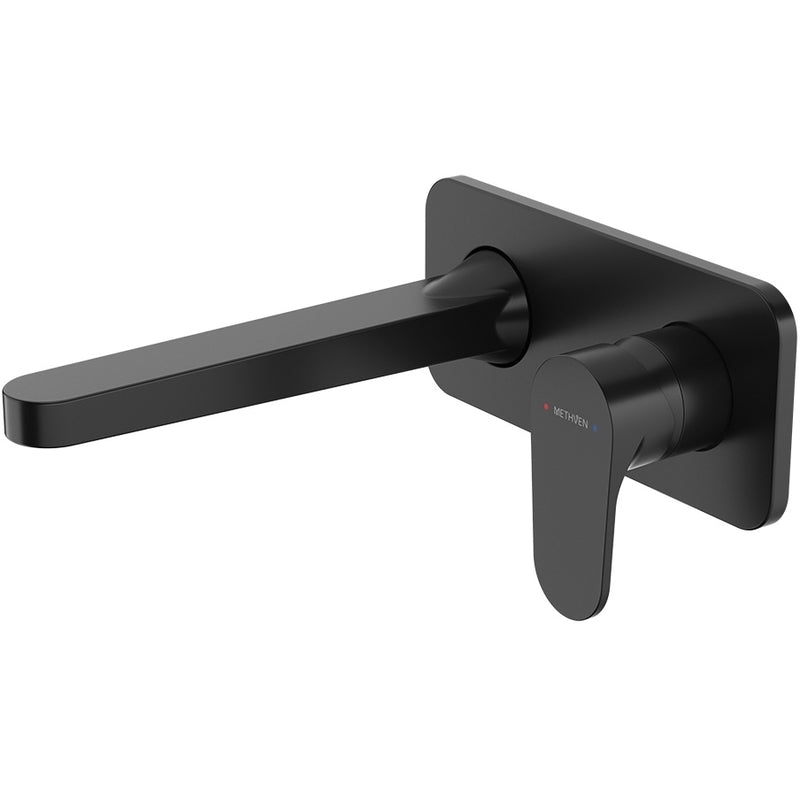 Methven Breeze Wall Basin Mixer - Matte Black - BRWMBBK