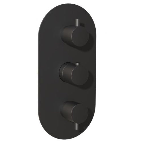 Methven Kaha 3 Way Concealed Shower Valve - Black - KAHA 3DBK