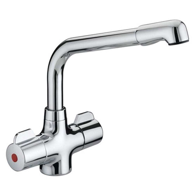 Bristan Manhattan Modern EasyFit Mono Kitchen Sink Mixer Tap - Chrome 