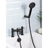 Bristan Mila Bath Shower Mixer Tap - Black - MI BSM BLK
