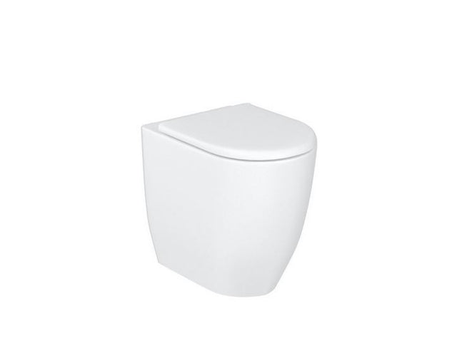Britton Milan Rimless Back To Wall and Seat - White Gloss - 15.B.35308