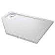 Mira Flight Low Offset Pentagonal Shower Tray Right Handed Flat Top 1200x900mm - White - 1.1697.027.WH