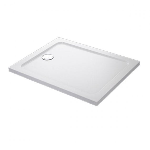 Mira Flight Low Rectangular Shower Tray with Waste Flat Top 1000mm X 800mm - White - 1.1697.007.WH