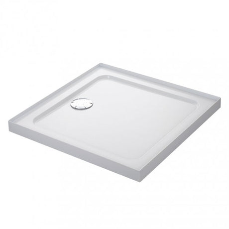 Mira Flight Low 4 Upstands Square Shower Tray with Waste 800mm X 800mm - White - 1.1697.322.WH