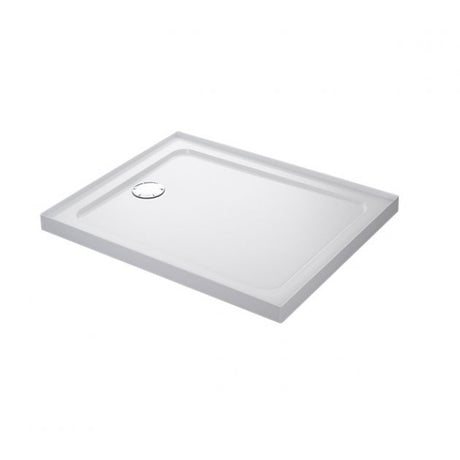 Mira Flight 4 Upstands Low Rectangular Shower Tray with Waste 1000mm X 800mm - White - 1.1697.456.WH