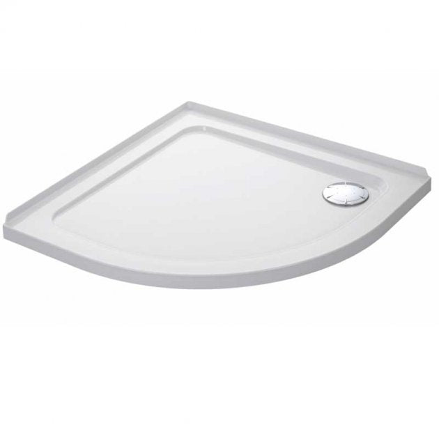 Mira Flight Low 2 Upstand Quadrant Shower Tray with Waste 800mm x 800mm - White - 1.1697.479.WH