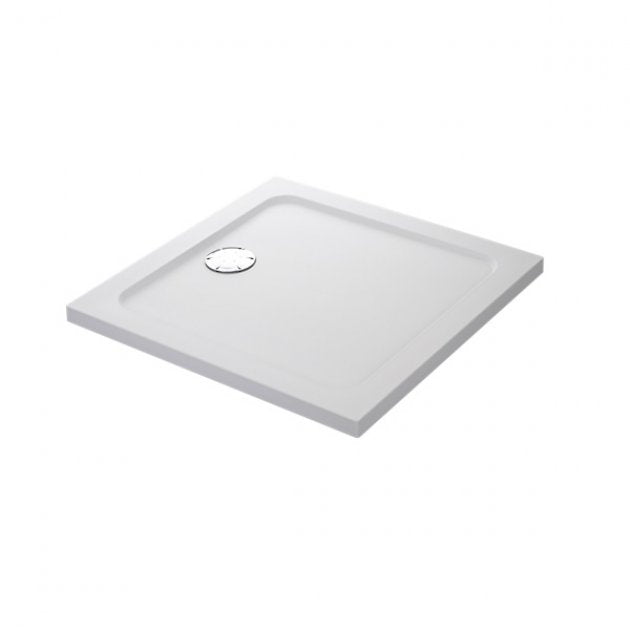 Mira Flight Safe Square Anti-Slip Shower Tray with Waste 760mm x 760mm - White - 1.1697.014.AS