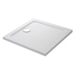 Mira Flight Safe Square Anti-Slip Shower Tray with Waste 1000mm x 1000mm - White - 1.1697.040.AS