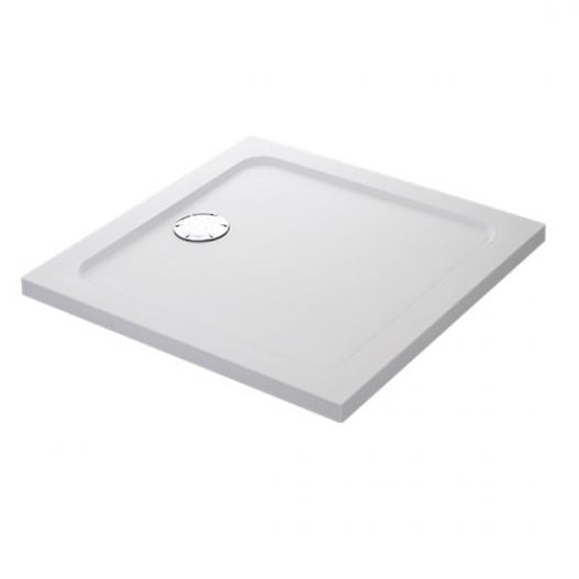 Mira Flight Safe Square Anti-Slip Shower Tray with Waste 1000mm x 1000mm - White - 1.1697.040.AS