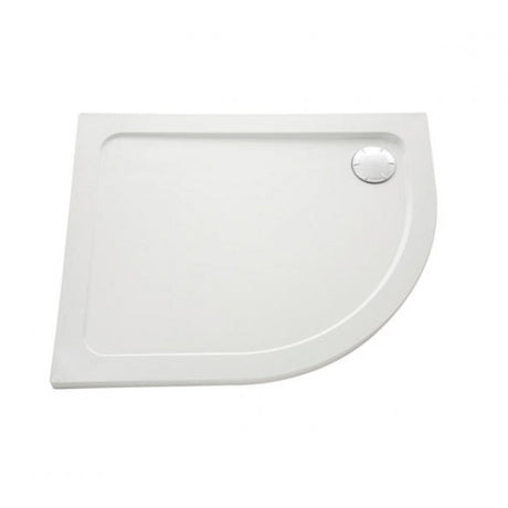 Mira Flight Safe Left Handed Offset Quadrant Anti-Slip Shower Tray with Waste 1000mm x 800mm - White - 1.1697.022.AS
