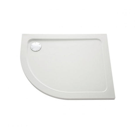 Mira Flight Safe Right Handed Offset Quadrant Anti-Slip Shower Tray with Waste 1000mm x 800mm - White - 1.1697.023.AS