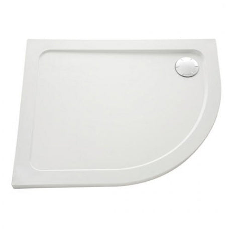 Mira Flight Safe Left Handed Offset Quadrant Anti-Slip Shower Tray with Waste 1200mm x 900mm - White - 1.1697.024.AS