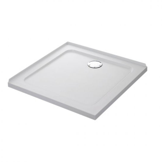 Mira Flight Safe Square Anti-Slip Shower Tray with Waste 900mm x 900mm - White - 1.1697.323.AS