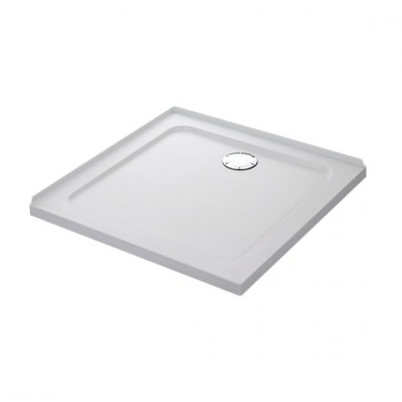 Mira Flight Safe Square Anti-Slip Shower Tray with Waste 800mm x 800mm - White - 1.1697.320.AS