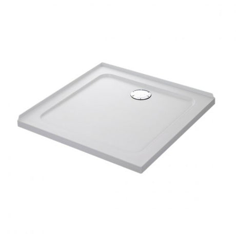 Mira Flight Safe Square Anti-Slip Shower Tray with Waste 800mm x 800mm - White - 1.1697.320.AS