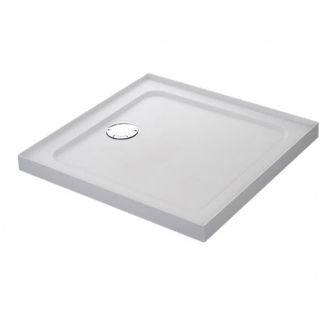 Mira Flight Safe  4 Upstands Anti-Slip Square Shower Tray with Waste 900mm x 900mm - White - 1.1697.325.AS
