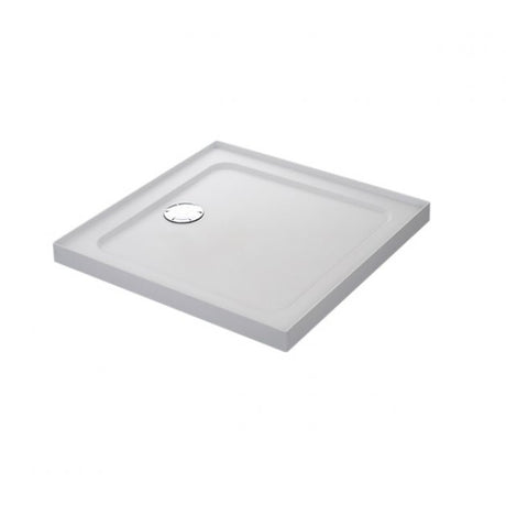 Mira Flight Safe 4 Upstands Anti-Slip Square Shower Tray with Waste 800mm x 800mm - White - 1.1697.322.AS