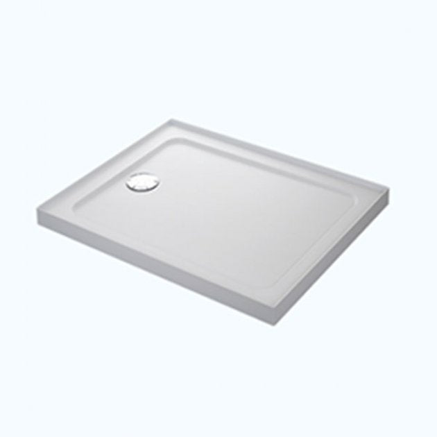 Mira Flight Safe 4 Upstands Rectangular Anti-Slip Shower Tray with Waste 1200mm x 800mm - White - 1.1697.348.AS