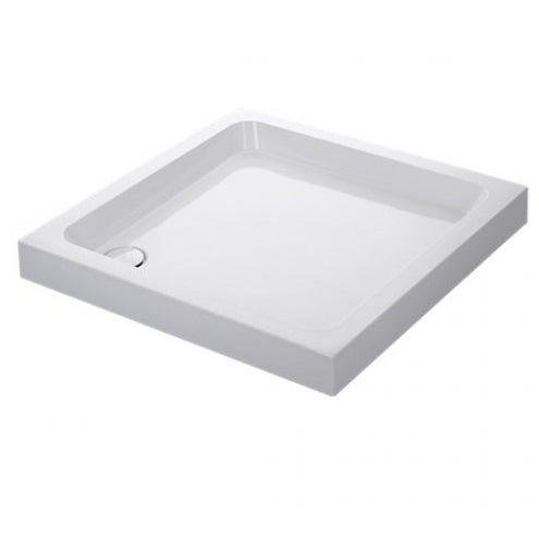 Mira Flight Flat Top Square Shower Tray with Waste 800mm x 800mm - White - 1.1783.005.WH