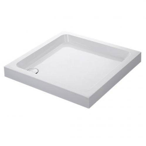 Mira Flight Flat Top Square Shower Tray with Waste 900mm x 900mm - White - 1.1783.012.WH