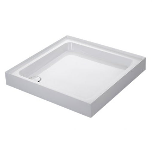 Mira Flight 4 Upstands Square Shower Tray with Waste 760mm x 760mm - White - 1.1783.004.WH