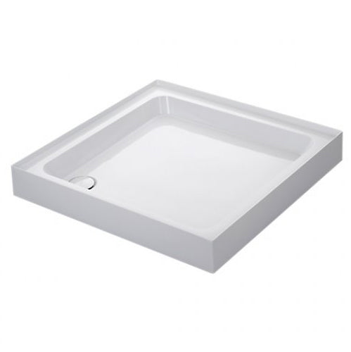 Mira Flight 4 Upstands Square Shower Tray with Waste 800mm x 800mm - White -  1.1783.008.WH