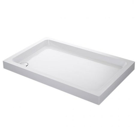 Mira Flight Flat Top Rectangular Shower Tray with Waste 1000mm X 760mm - White - 1.1783.016.WH
