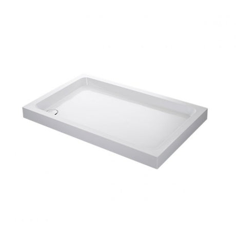 Mira Flight Flat Top Rectangular Shower Tray with Waste 1200mm X 760mm - White - 1.1783.022.WH