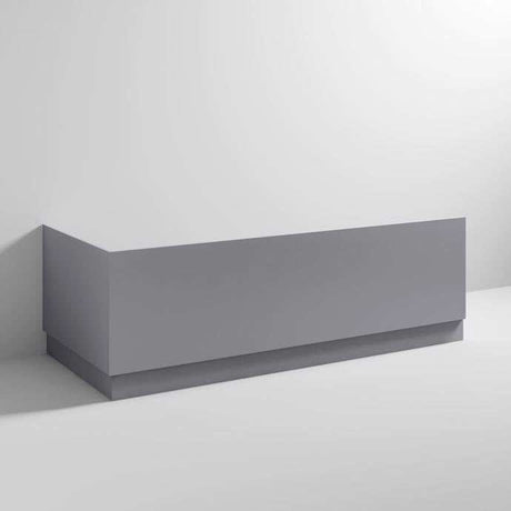 Nuie Blocks Plinth and Straight Bath End Panel 560mm Height x 680mm Wide - Satin Grey - MOF270