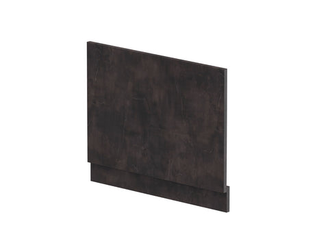 Hudson Reed Havana Straight Shower Bath End Panel & Plinth 700mm - Metallic Slate - MPC2611