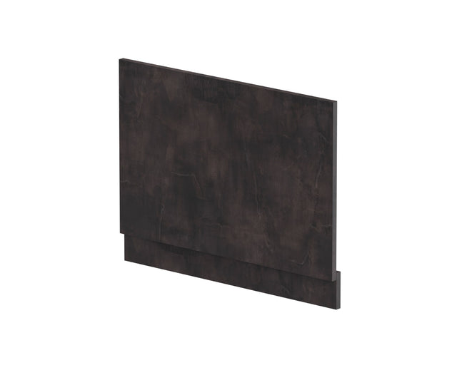 Hudson Reed Havana Straight Shower Bath End Panel & Plinth 750mm - Metallic Slate - MPC2612