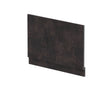 Hudson Reed Havana Straight Shower Bath End Panel & Plinth 800mm - Metallic Slate - MPC2613