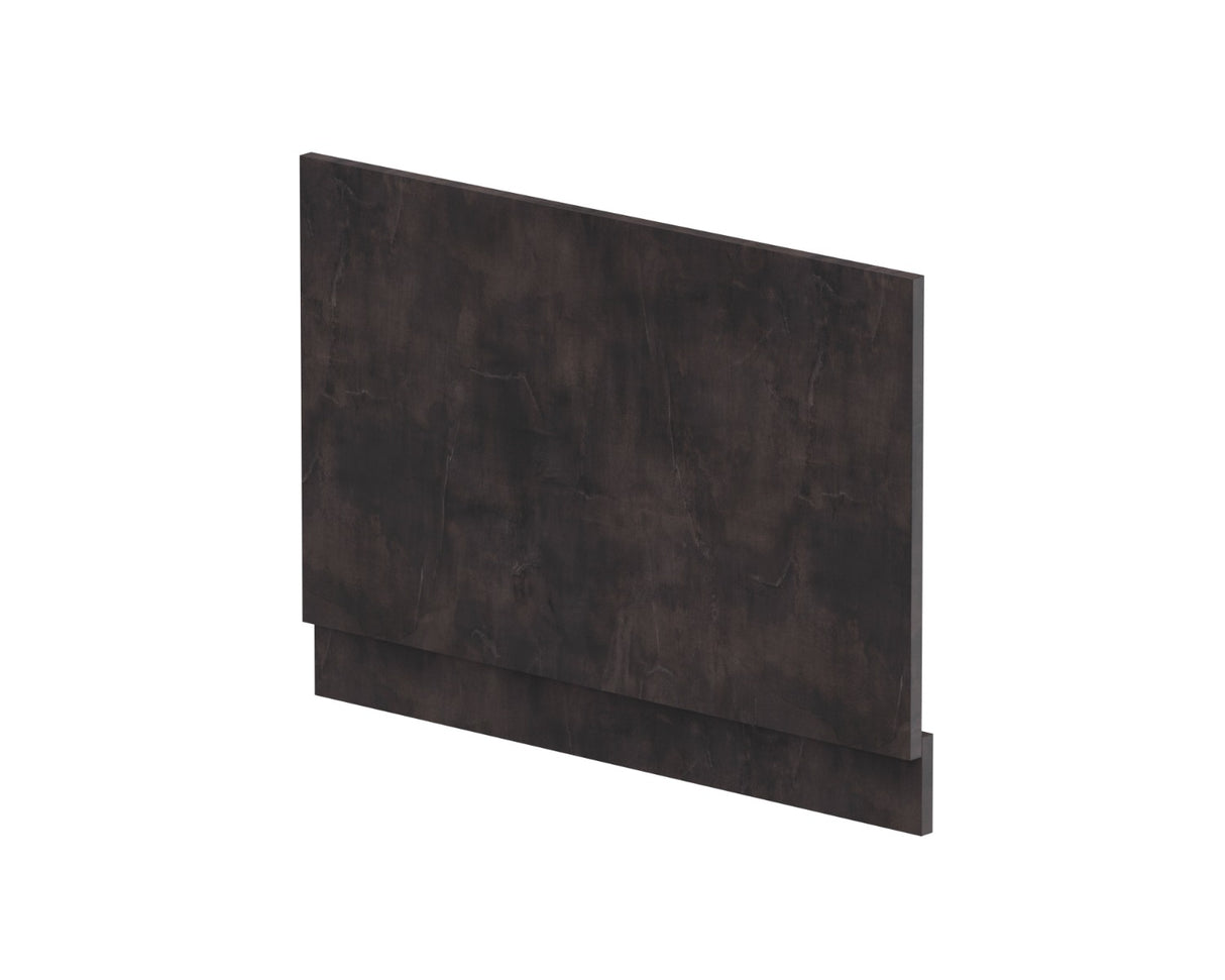 Hudson Reed Havana Straight Shower Bath End Panel & Plinth 800mm - Metallic Slate - MPC2613
