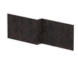 Hudson Reed Havana Square L Shape Shower Bath Front Panel & Plinth 1700mm - Metallic Slate - MPC2635