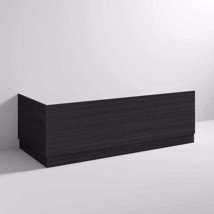 Nuie Bath Front Panel 1700mm - Black Woodgrain - MPD605N