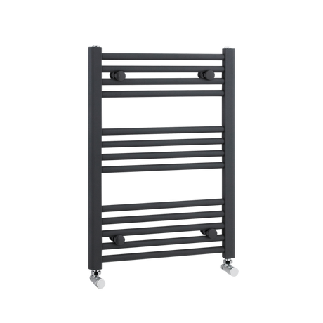 Nuie Straight Heated Towel Rail 700mm High x 500mm Wide  - Anthracite 