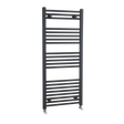 Nuie Straight Heated Towel Rail 1150mm High x 500mm Wide  - Anthracite
