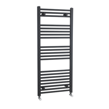 Nuie Straight Heated Towel Rail 1150mm High x 500mm Wide  - Anthracite