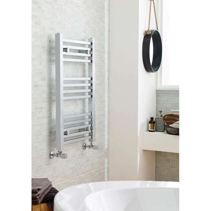Nuie Straight Ladder Towel Rail 800mm High x 500mm Wide - Chrome - MTY