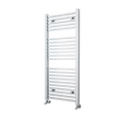 Nuie Straight Ladder Towel Rail 1200mm High  x 500mm Wide - Chrome - M
