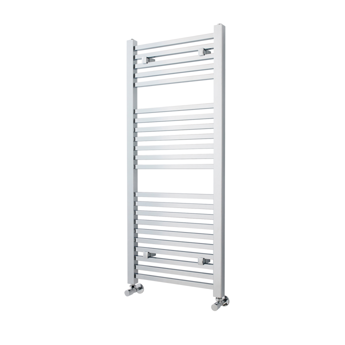 Nuie Straight Ladder Towel Rail 1200mm High  x 500mm Wide - Chrome - M