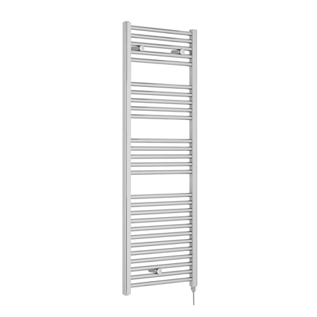 Nuie Heated Electric Towel Rail 1375mm High x 480mm Wide  - Chrome - MTY152